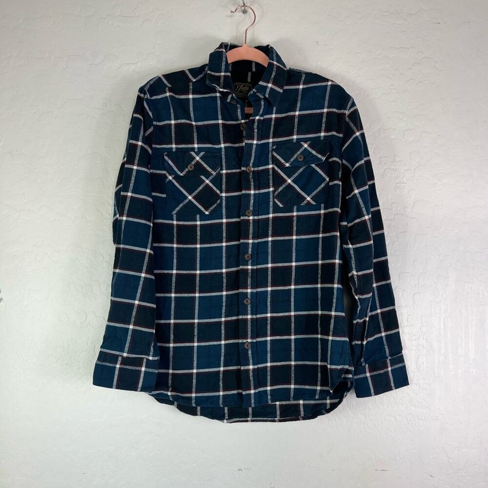 Jachs Shirt Mens Heritage Plaid Flannel Button Down Chest Pockets